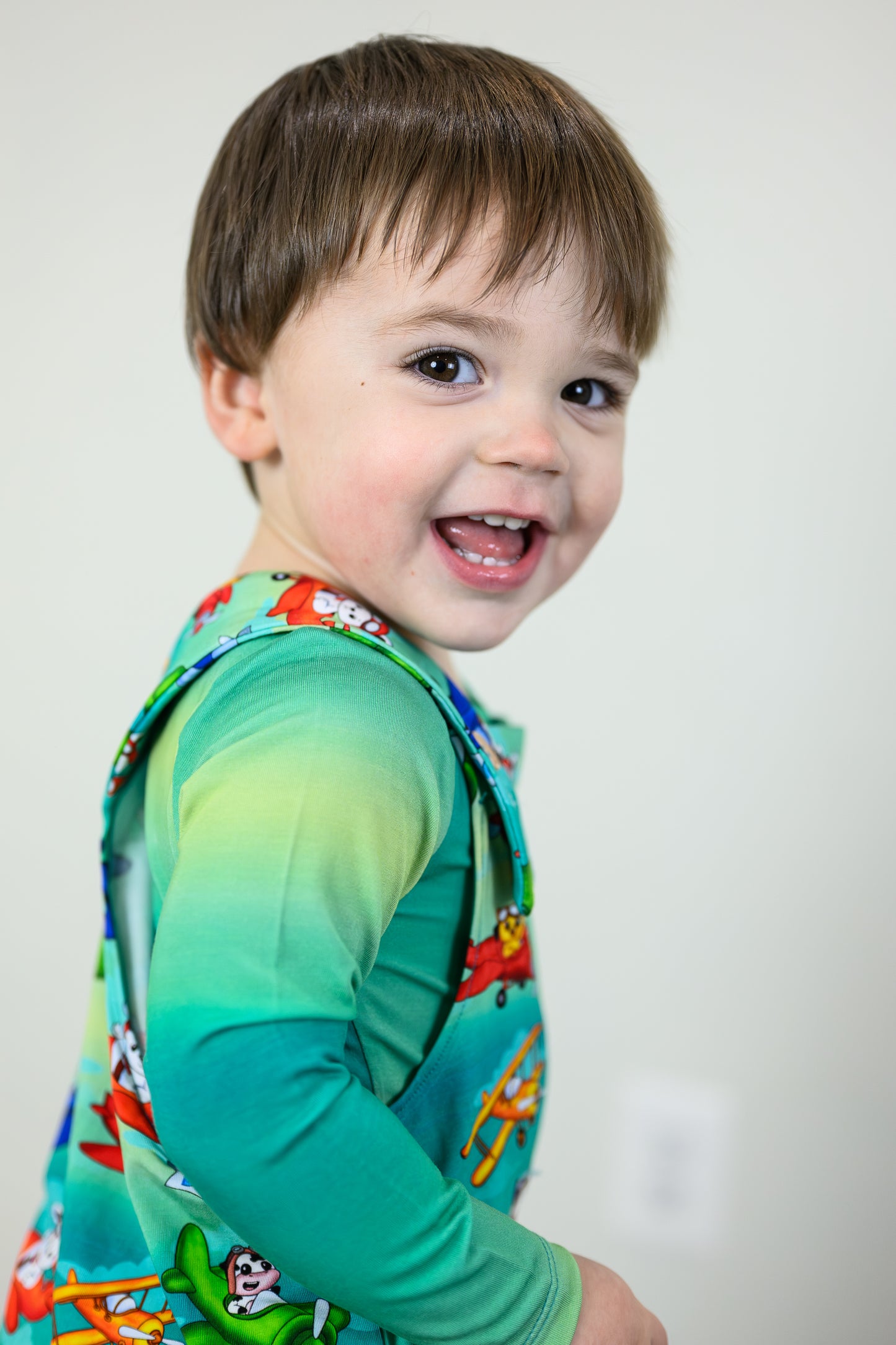 Propeller Pals Overalls & Long Sleeve Onesie