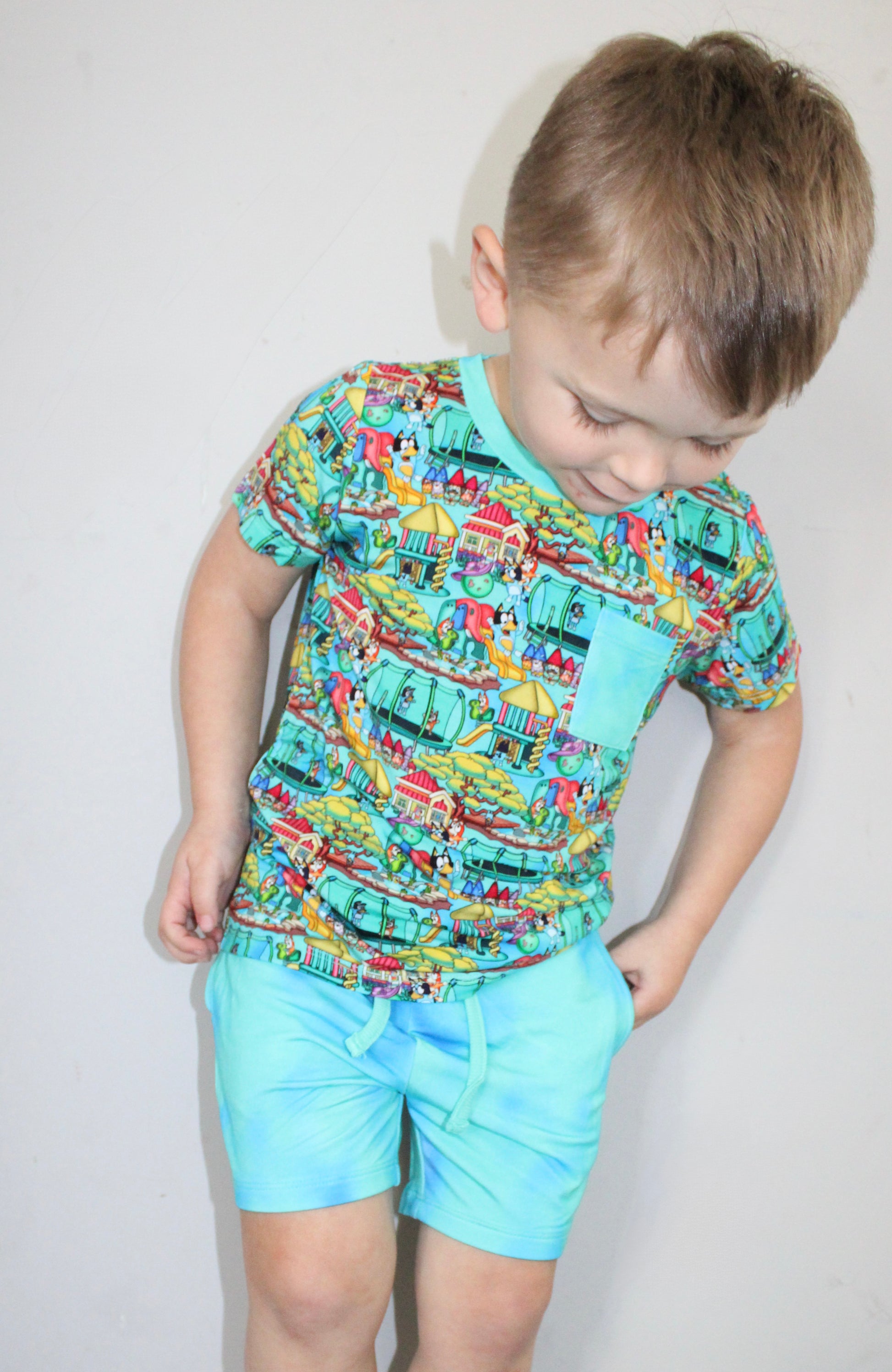 Doggy Playtime Pocket Tee & Shorts