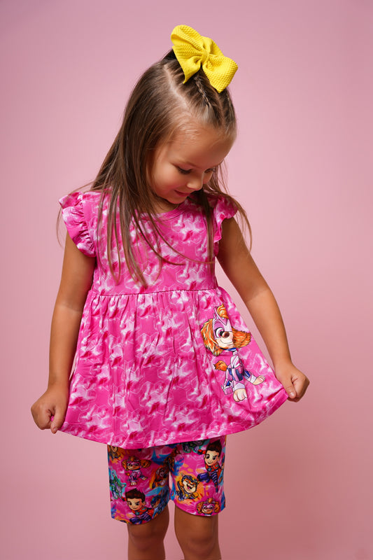 Ultimate Pups (Pink) S Peplum