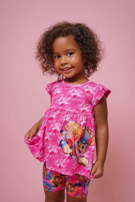 Ultimate Pups (Pink) L Peplum