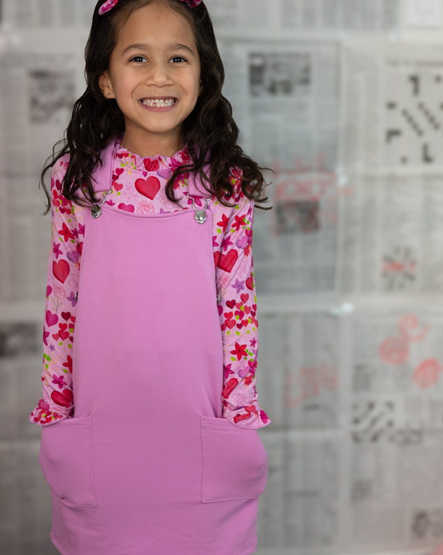 Blooming Love Overall Dress & Long Sleeve