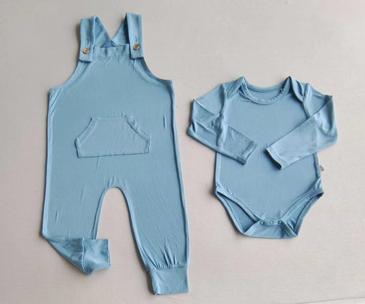 Skye Overalls w Long Sleeve Onesie