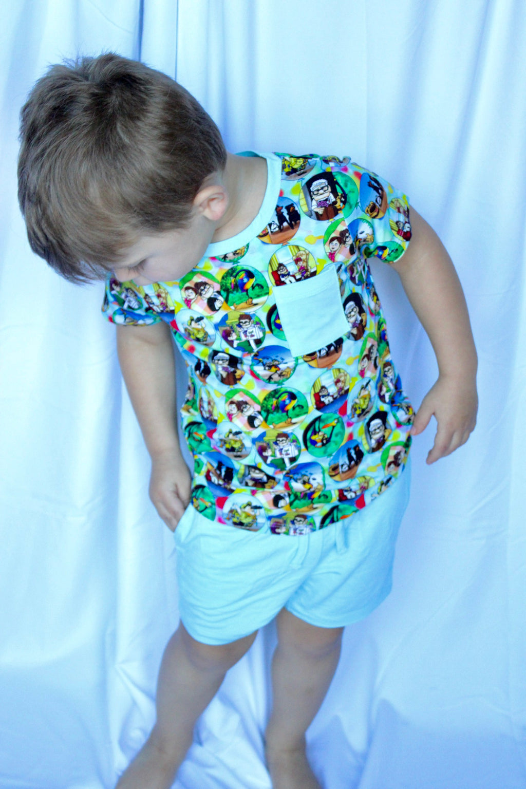 Balloon Ride Pocket Tee and Shorts