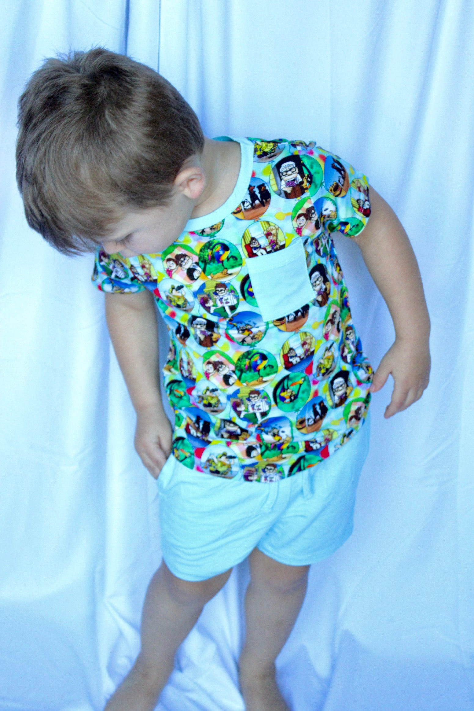 Balloon Ride Pocket Tee and Shorts