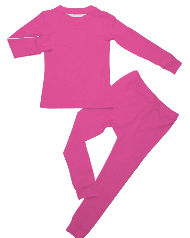 Bubble Gum Long Sleeve Two Piece Set