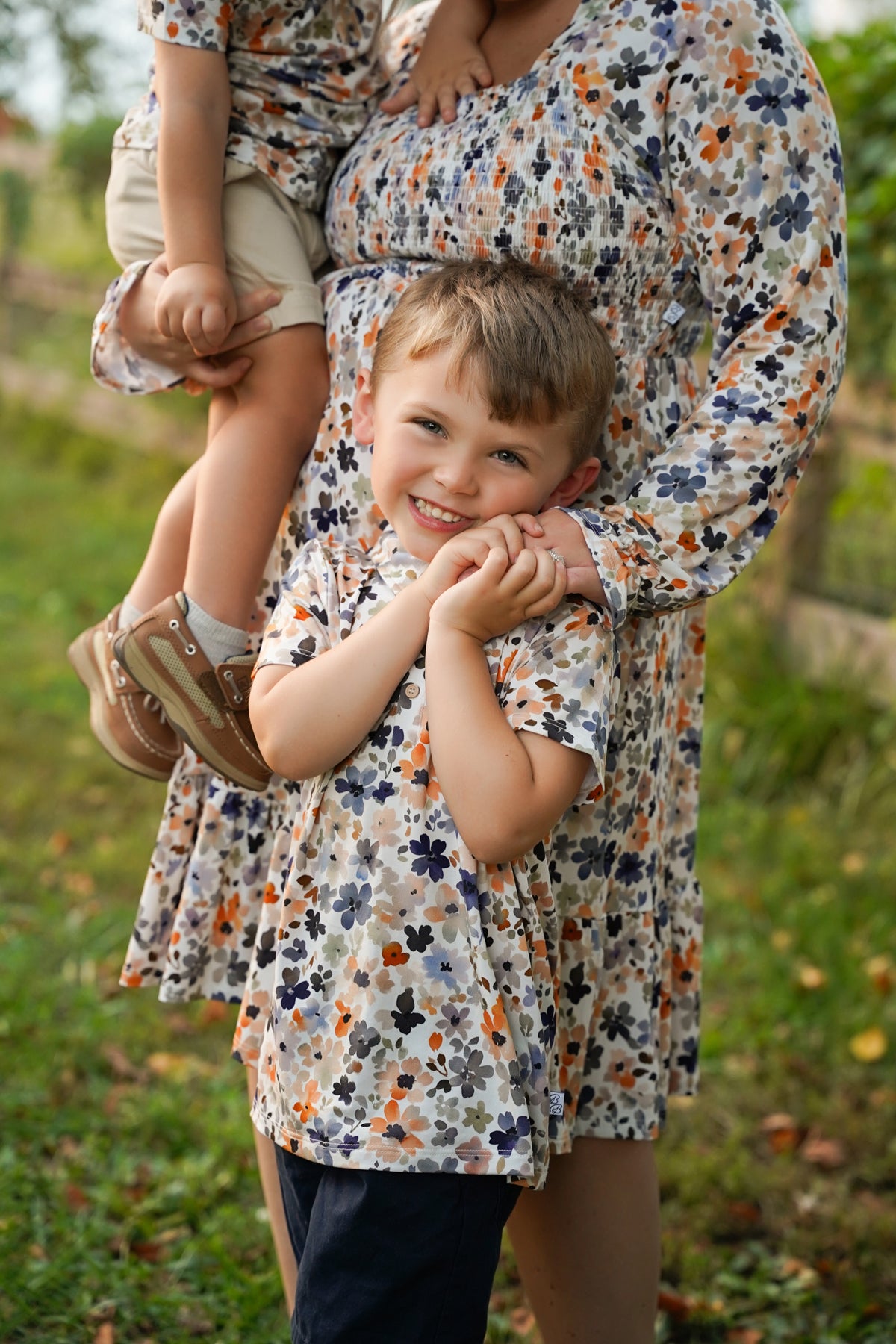 Fall Florals Boy Polo