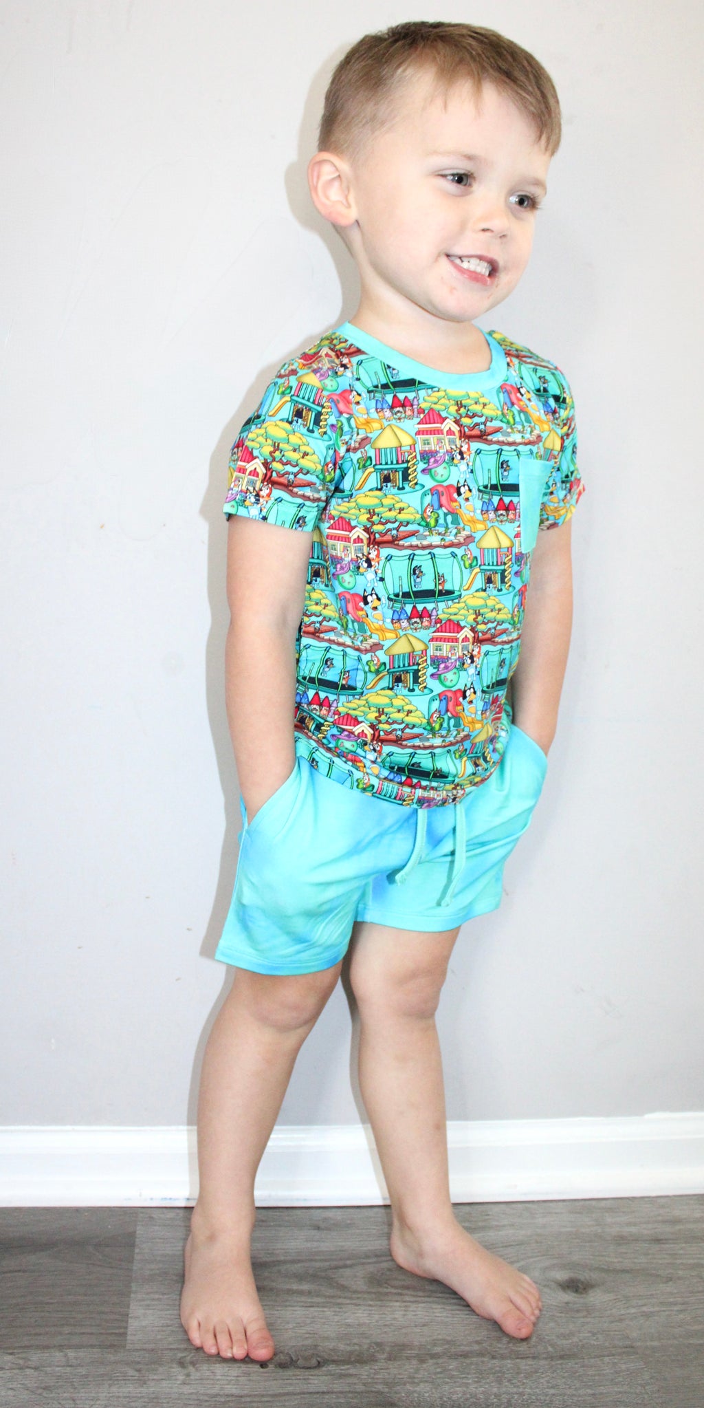 Doggy Playtime Pocket Tee & Shorts