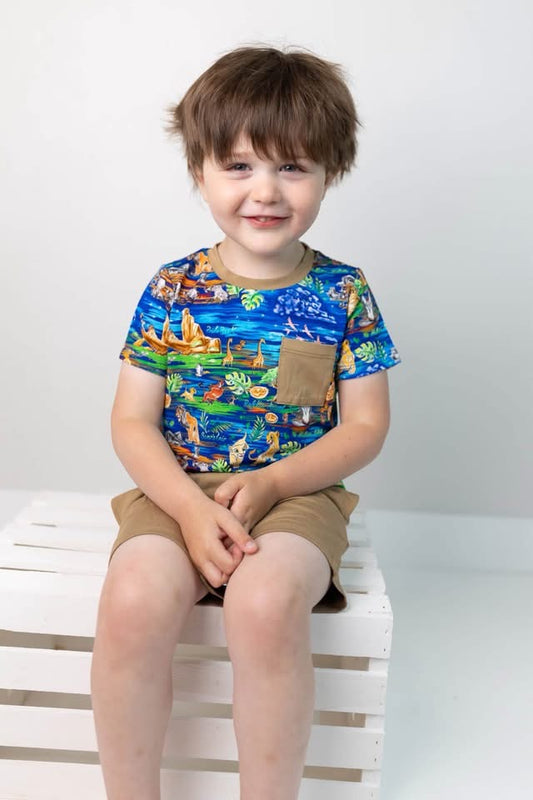 What a Wonderful Phrase Pocket Tee & French Terry Shorts