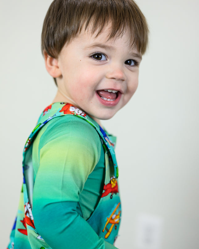 Propeller Pals Overalls & Long Sleeve Onesie
