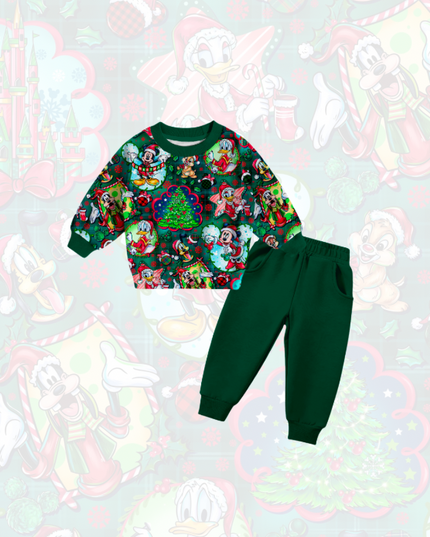Plaid Mouse Crewneck & Joggers Set PREORDER