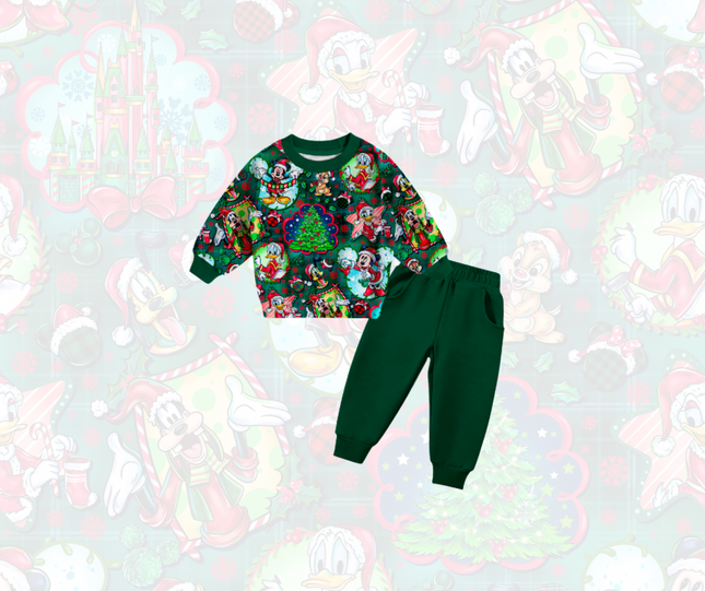 Plaid Mouse Crewneck & Joggers Set PREORDER
