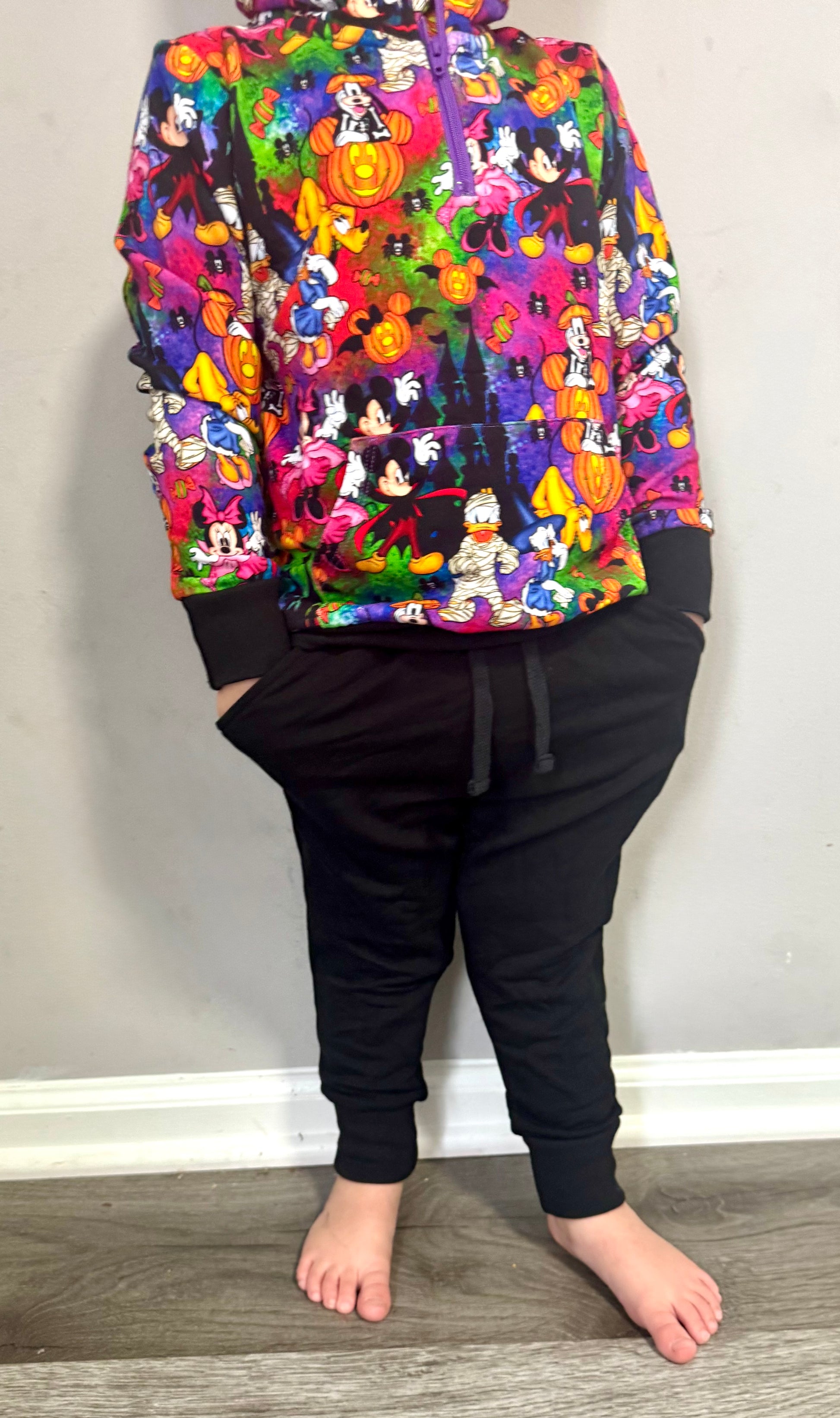 Fab Five Spooky Vibe Quarter Zip Jogger Set