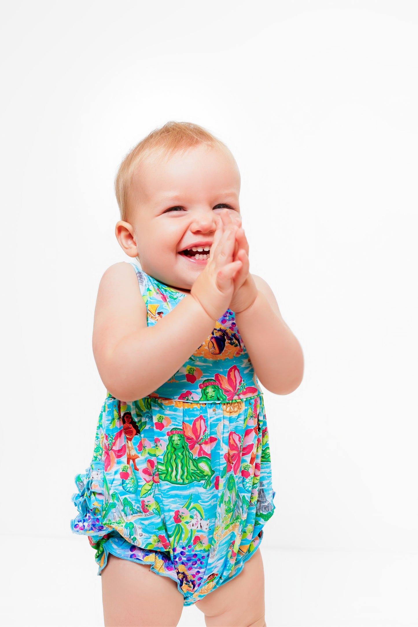 Island Princess Bubble Ruffle Romper