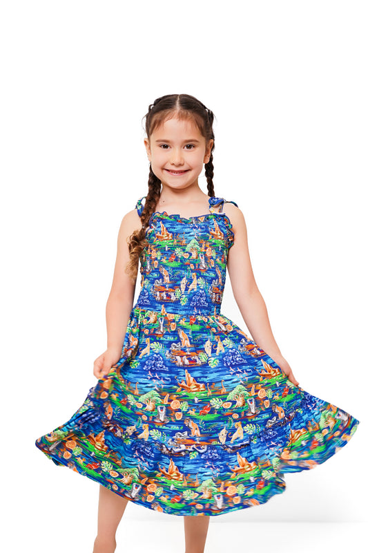What a Wonderful Phrase Girls Tie Dress