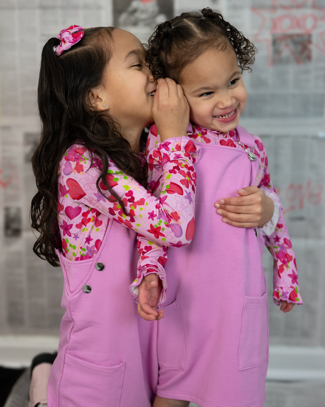 Blooming Love Overall Dress & Long Sleeve