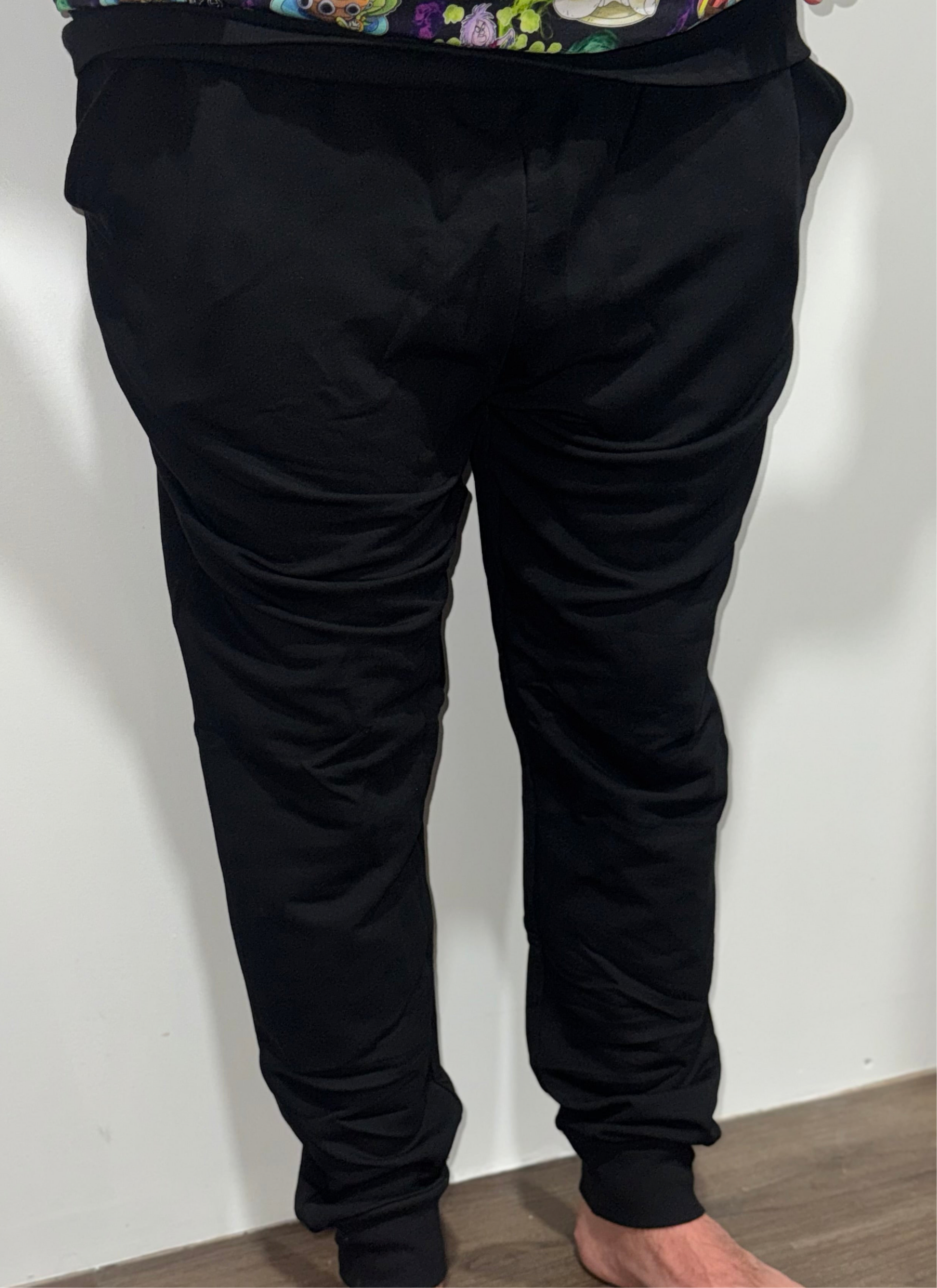 Adult Black Joggers