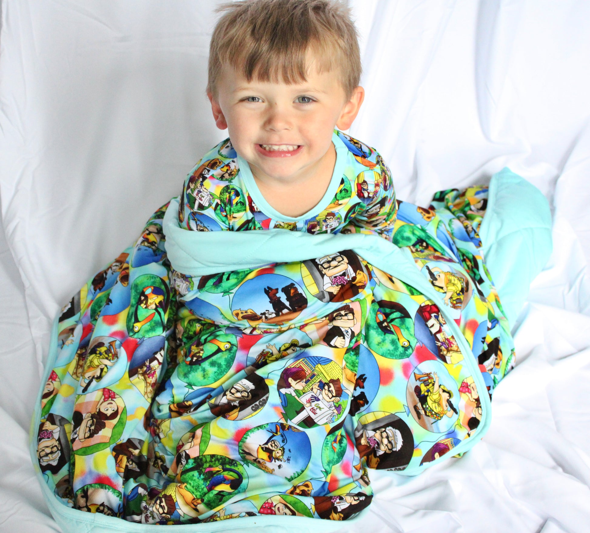 Balloon Ride 60x60 Quilted Blanket