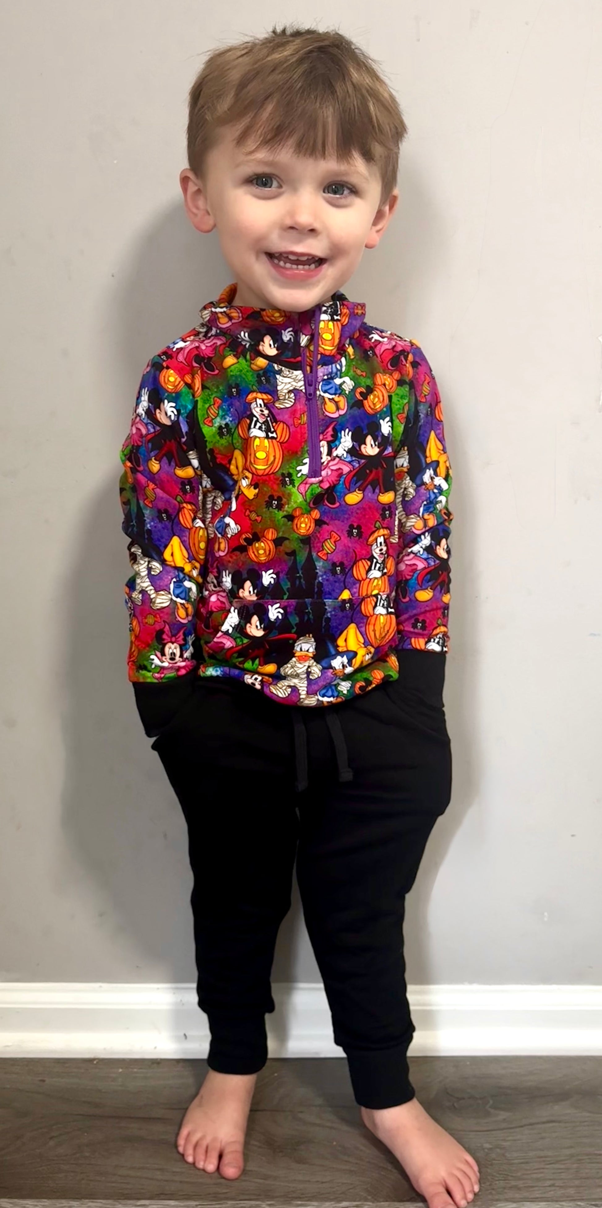 Fab Five Spooky Vibe Quarter Zip Jogger Set