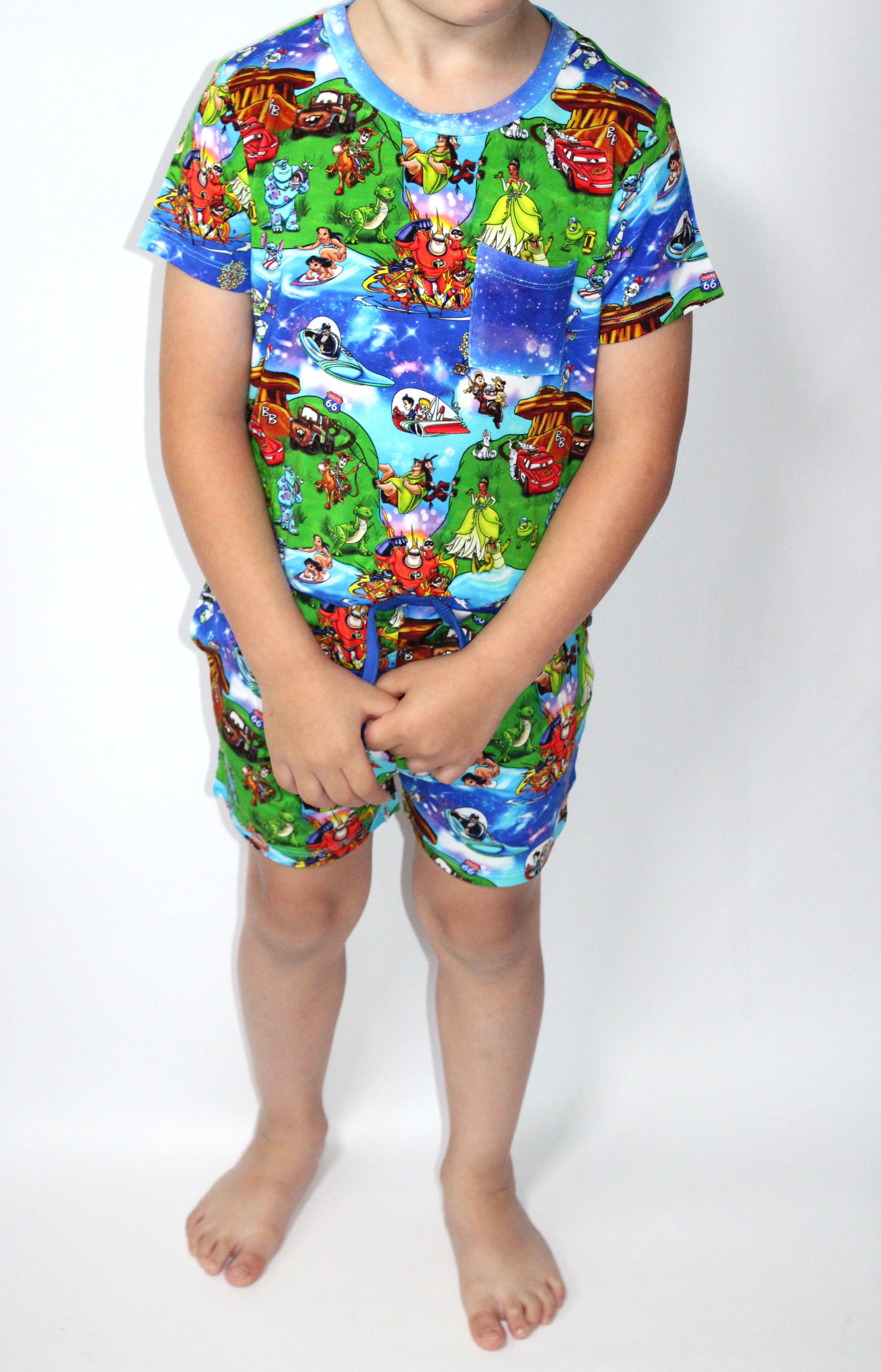 2000's Mashup Pocket T & Shorts