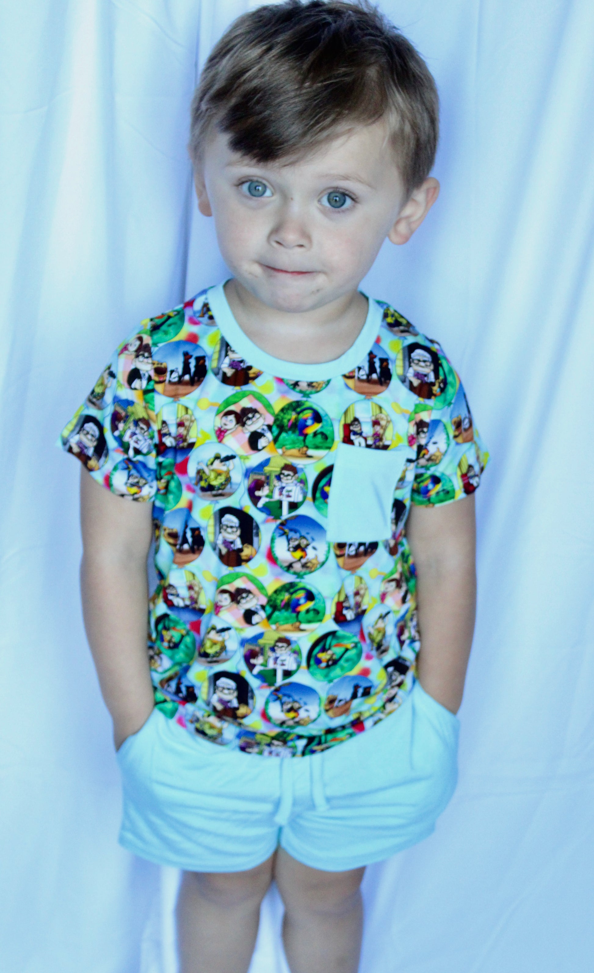 Balloon Ride Pocket Tee and Shorts