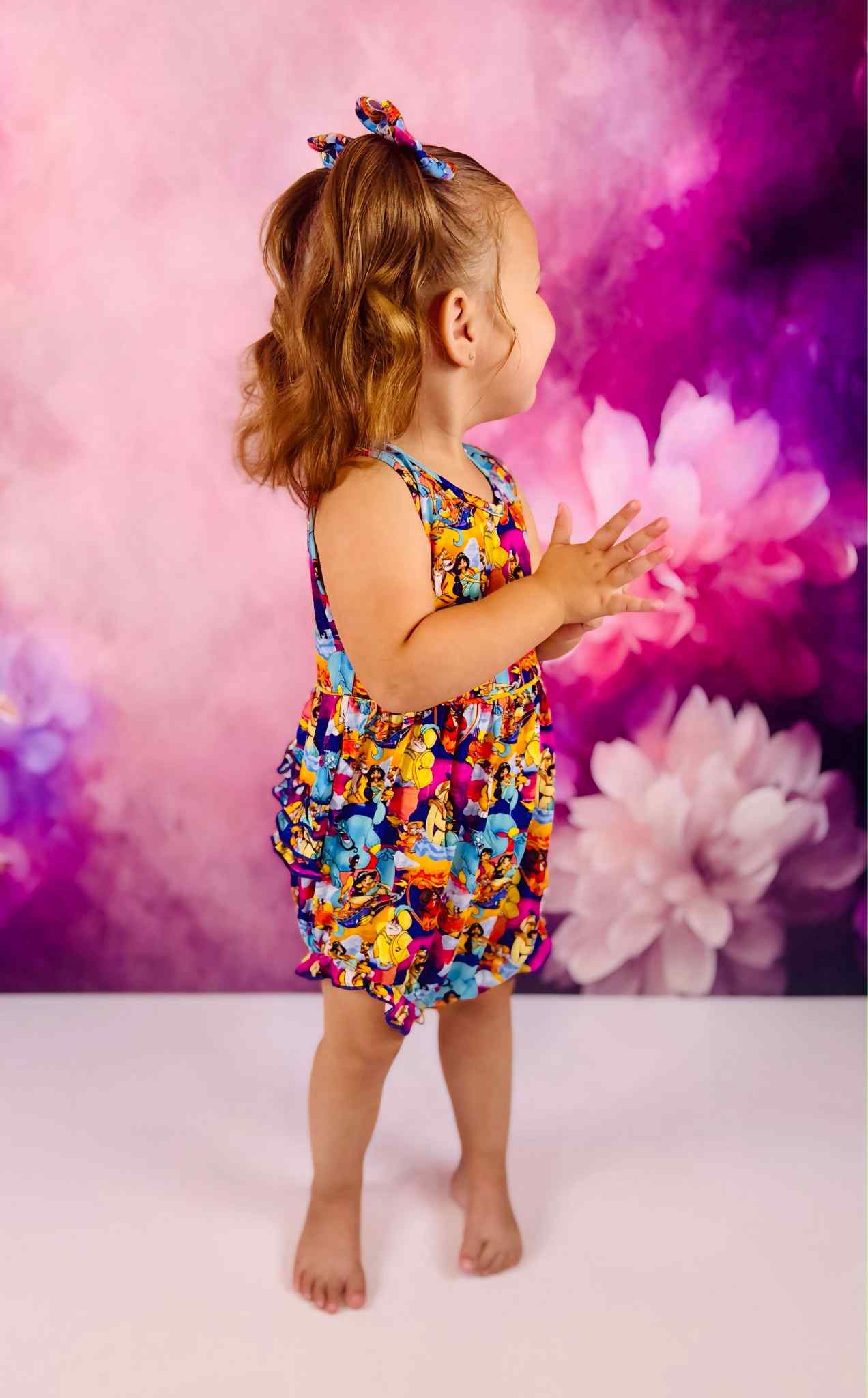 A Whole New World Bubble Ruffle Romper