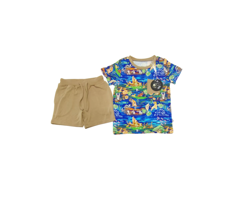 What a Wonderful Phrase Pocket Tee & French Terry Shorts