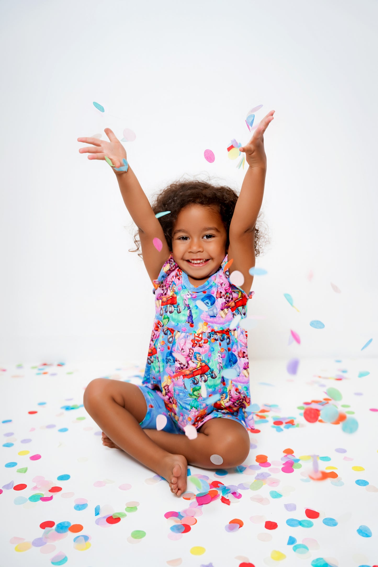 Islands of Emotions Short Sleeve Peplum Set