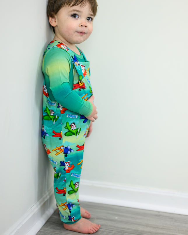 Propeller Pals Overalls & Long Sleeve Onesie