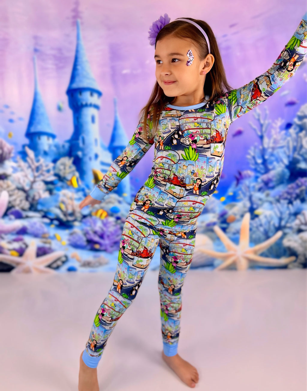 Fishtank Friends Long Sleeve Two Piece