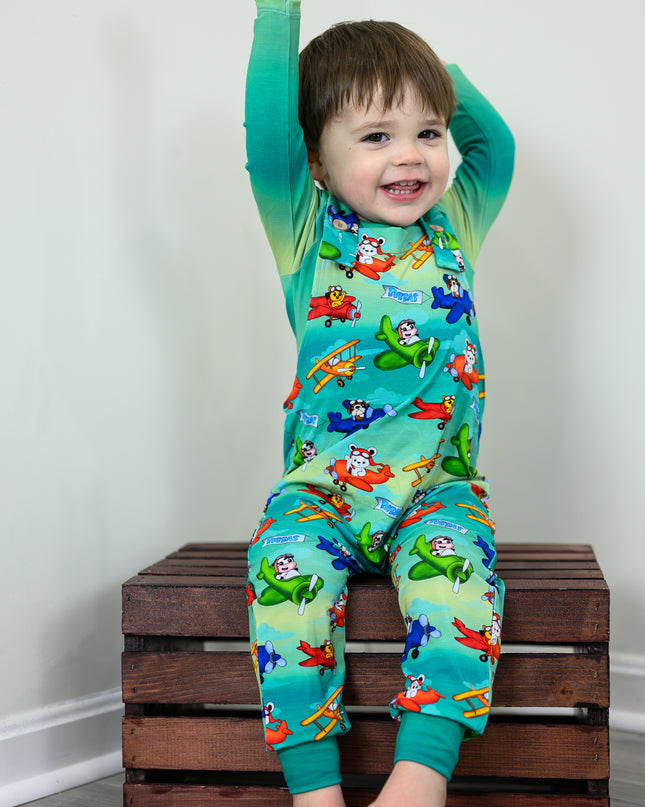 Propeller Pals Overalls & Long Sleeve Onesie