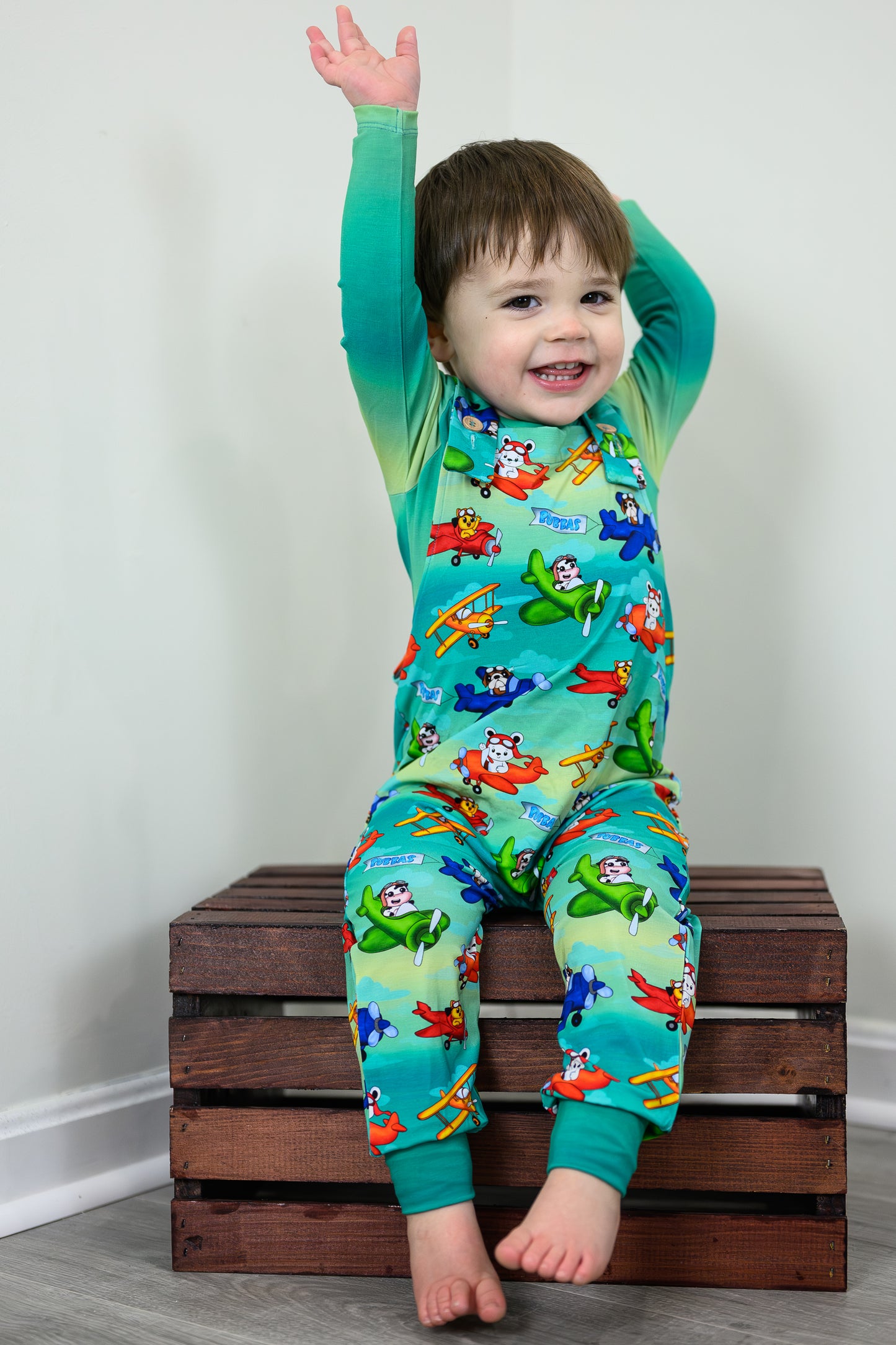 Propeller Pals Overalls & Long Sleeve Onesie