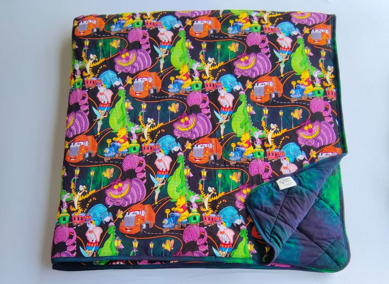Glow Parade 60x60 Quilted Blanket