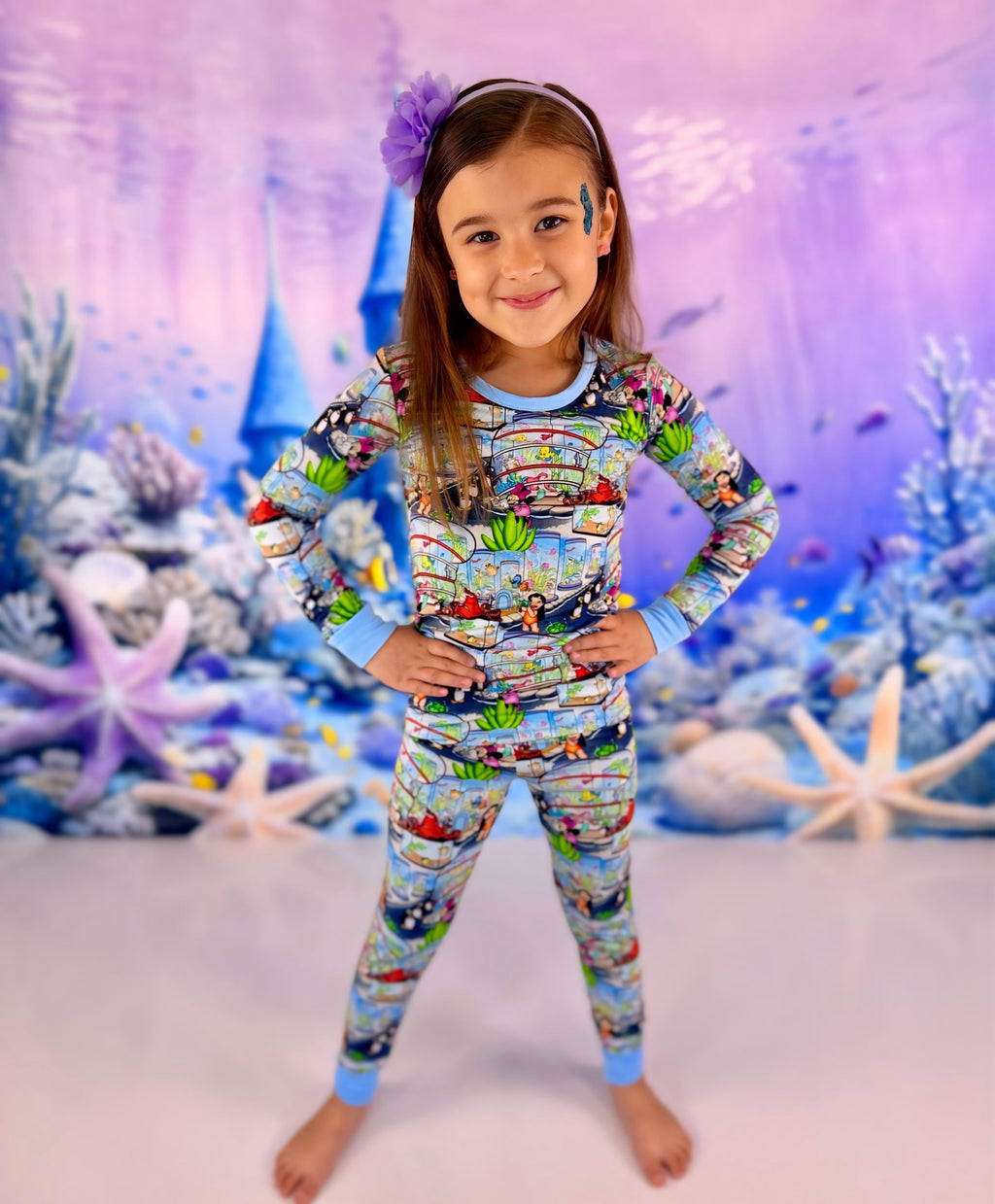 Fishtank Friends Long Sleeve Two Piece