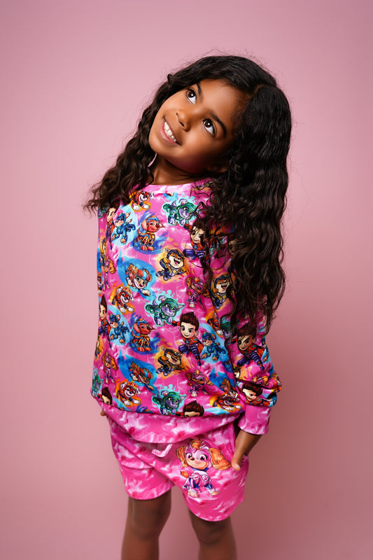 Ultimate Pups (Pink) Crewneck & FT Shorts