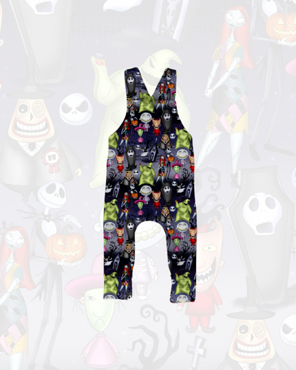 Nightmare Christmas Overalls & Long Sleeve Onesie PREORDER