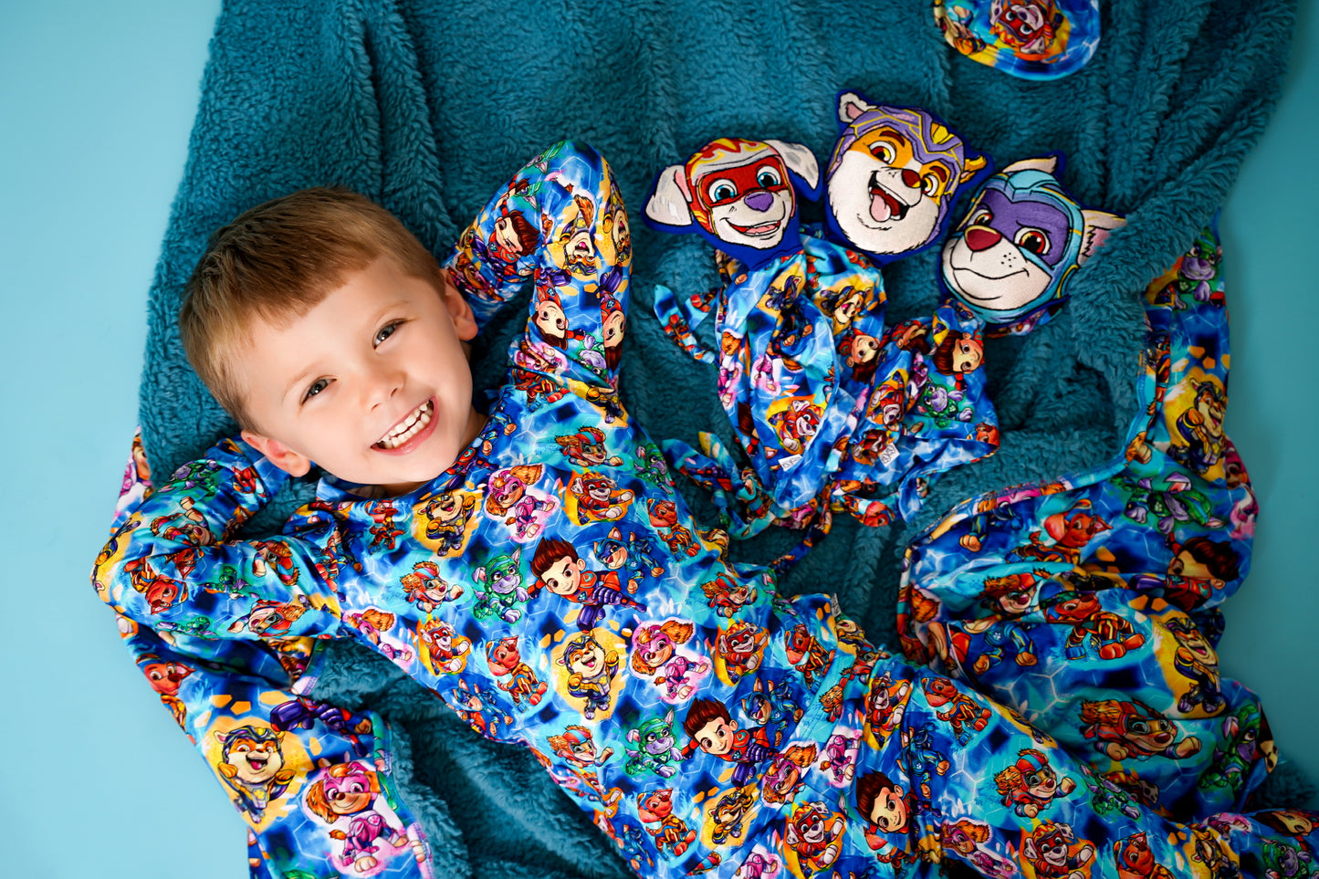 Ultimate Pups (Blue) 60x60 Plush Blanket
