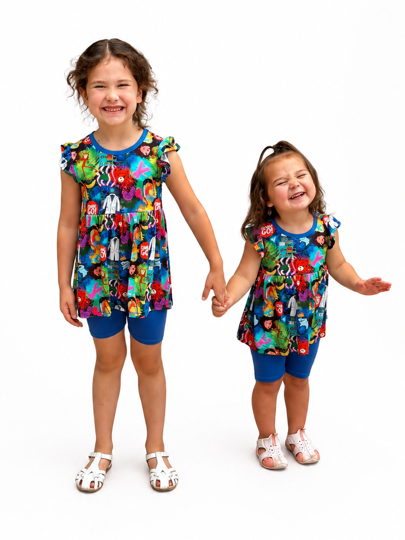 KAPOW Peplum Set