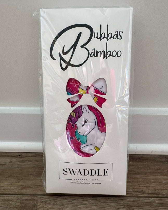 Pony Party Swaddle with Bow