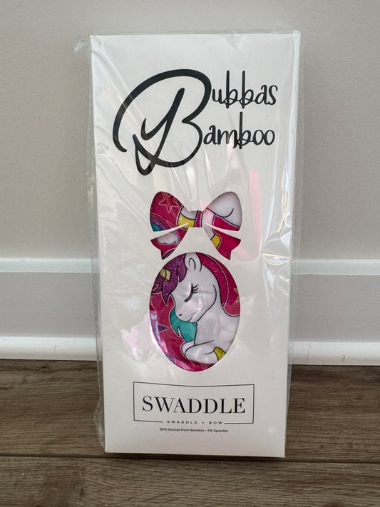 Pony Party Swaddle with Bow