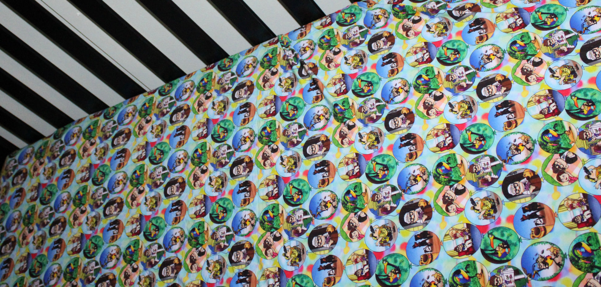 Balloon Ride Crib Sheet