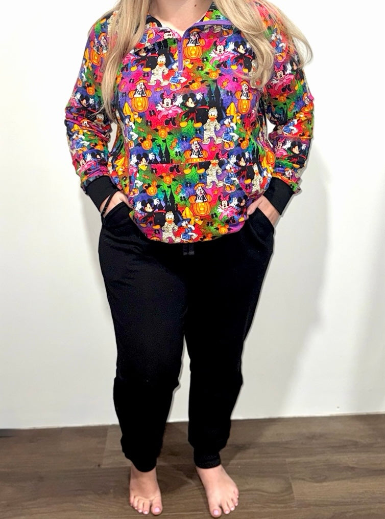 Fab Five Spooky Vibe Adult Quarter Zip