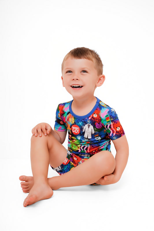 KAPOW Short Sleeve Two Piece Set