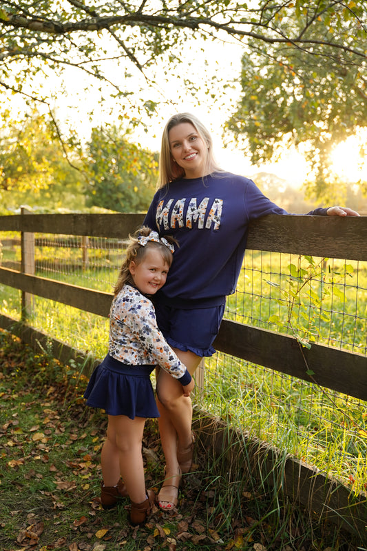 Fall Florals MAMA French Terry Crewneck