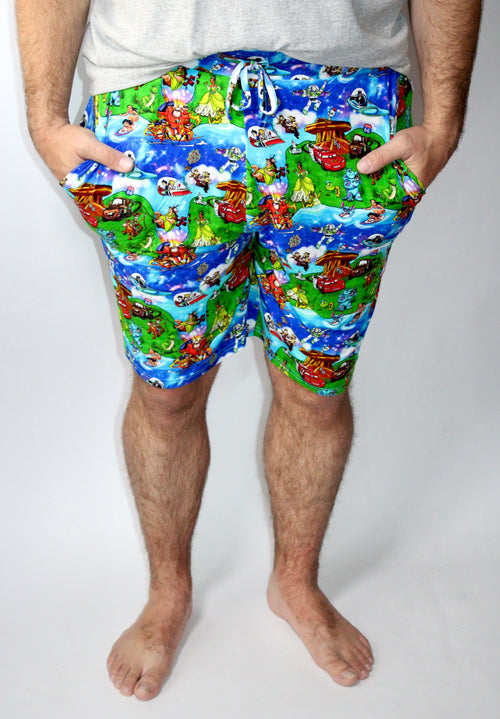 2000's Mashup Mens Shorts