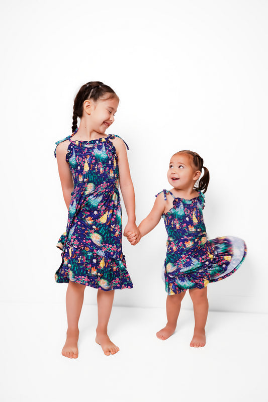 Beauty Girls Tie Dress