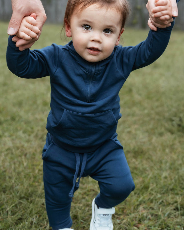 Kids Solid Jogger Set - Lagoon