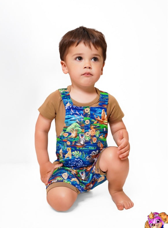 What a Wonderful Phrase Short Overalls & Onesie