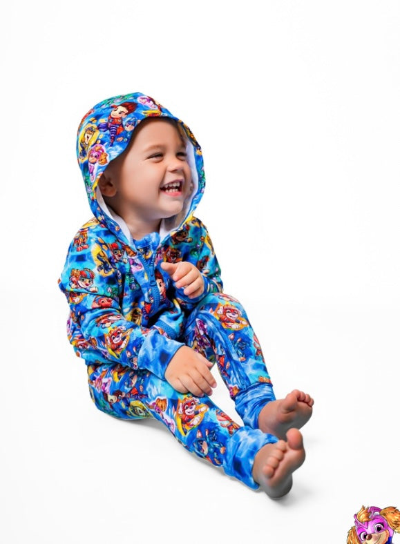 Ultimate Pups (Blue) Zip Up FT Hoodie