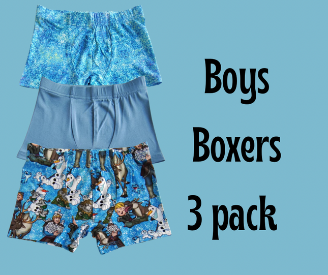 Snowflake Squad Boys Boxers Pack