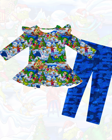 Cheermeister Long Sleeve Peplum Set PREORDER